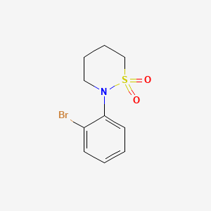 molecular formula C10H12BrNO2S B1437489 2-(2-溴苯基)-1,2-噻嗪烷 1,1-二氧化物 CAS No. 1081316-85-9
