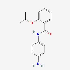molecular formula C16H18N2O2 B1437490 N-(4-氨基苯基)-2-异丙氧基苯甲酰胺 CAS No. 1020056-00-1