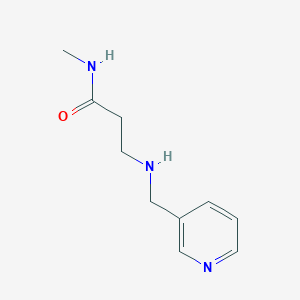 molecular formula C10H15N3O B1437491 N-Methyl-3-[(3-pyridinylmethyl)amino]propanamide CAS No. 1040693-51-3
