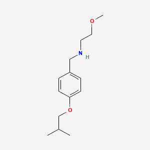 molecular formula C14H23NO2 B1437493 N-(4-异丁氧基苄基)-2-甲氧基-1-乙胺 CAS No. 1040686-96-1