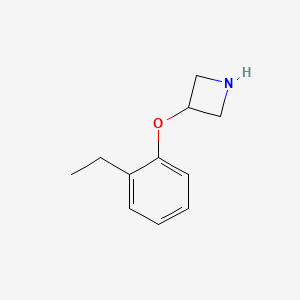 molecular formula C11H15NO B1437496 3-(2-乙基苯氧基)氮杂环丁烷 CAS No. 1177286-50-8