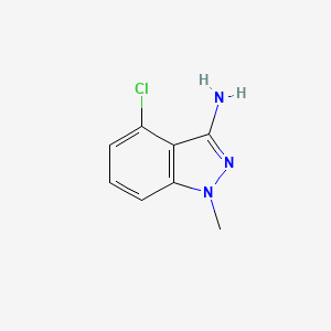 molecular formula C8H8ClN3 B1437498 4-氯-1-甲基-1H-吲唑-3-胺 CAS No. 959240-93-8