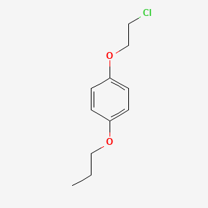 molecular formula C11H15ClO2 B1437501 1-(2-Chloroethoxy)-4-propoxybenzene CAS No. 915923-28-3