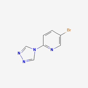 molecular formula C7H5BrN4 B1437502 5-溴-2-(4H-1,2,4-三唑-4-基)吡啶 CAS No. 959240-99-4