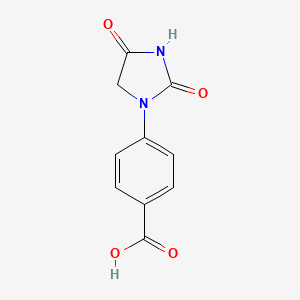 molecular formula C10H8N2O4 B1437503 4-(2,4-二氧代咪唑啉-1-基)苯甲酸 CAS No. 938458-79-8