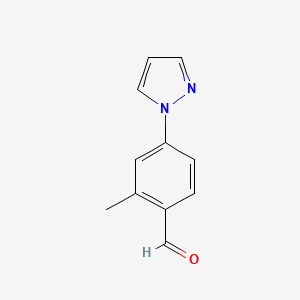 molecular formula C11H10N2O B1437505 2-甲基-4-(1H-吡唑-1-基)苯甲醛 CAS No. 1015845-89-2