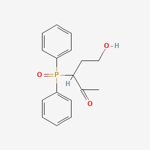 B14375053 3-(Diphenylphosphoryl)-5-hydroxypentan-2-one CAS No. 89625-16-1