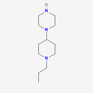 B1437506 1-(1-Propylpiperidin-4-yl)piperazine CAS No. 1082511-85-0