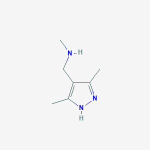 molecular formula C7H13N3 B1437509 (3,5-二甲基-1H-吡唑-4-基甲基)-甲基-胺 CAS No. 919347-92-5