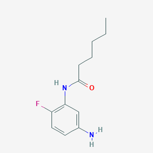 molecular formula C12H17FN2O B1437511 N-(5-氨基-2-氟苯基)己酰胺 CAS No. 1020053-87-5