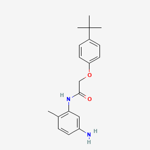 molecular formula C19H24N2O2 B1437517 N-(5-Amino-2-methylphenyl)-2-[4-(tert-butyl)-phenoxy]acetamide CAS No. 1020723-84-5