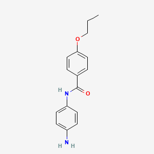 molecular formula C16H18N2O2 B1437519 N-(4-Aminophenyl)-4-propoxybenzamide CAS No. 1020056-61-4