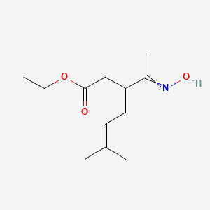 Ethyl 3-(N-hydroxyethanimidoyl)-6-methylhept-5-enoate