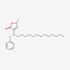 5-Methyl-3-[1-(phenylselanyl)tetradecyl]furan-2(5H)-one