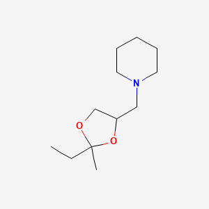 1-[(2-Ethyl-2-methyl-1,3-dioxolan-4-yl)methyl]piperidine