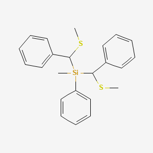 Methyl{bis[(methylsulfanyl)(phenyl)methyl]}phenylsilane