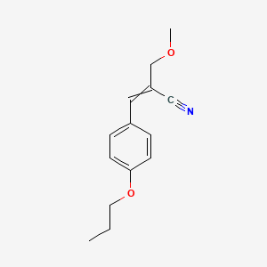 2-(Methoxymethyl)-3-(4-propoxyphenyl)prop-2-enenitrile