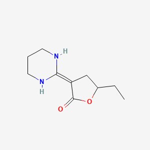 5-Ethyl-3-(tetrahydropyrimidin-2(1H)-ylidene)oxolan-2-one