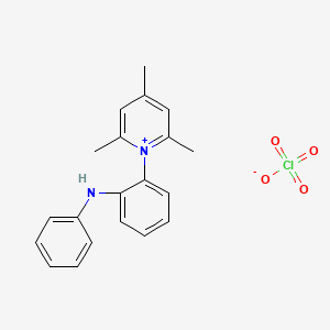 1-(2-Anilinophenyl)-2,4,6-trimethylpyridin-1-ium perchlorate