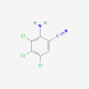 molecular formula C7H3Cl3N2 B14375344 2-Amino-3,4,5-trichlorobenzonitrile CAS No. 89403-98-5