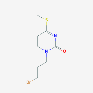 1-(3-Bromopropyl)-4-(methylsulfanyl)pyrimidin-2(1H)-one