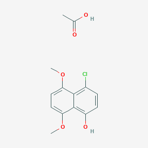 Acetic acid;4-chloro-5,8-dimethoxynaphthalen-1-ol