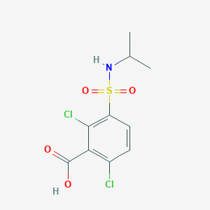 molecular formula C10H11Cl2NO4S B1437540 2,6-Dichloro-3-[(propan-2-yl)sulfamoyl]benzoic acid CAS No. 1036577-87-3