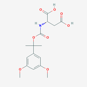 N-({[2-(3,5-Dimethoxyphenyl)propan-2-yl]oxy}carbonyl)-L-aspartic acid