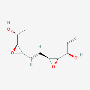 B143755 (1R)-1-[(2S,3S)-3-[(E)-2-[(3S)-3-[(1R)-1-hydroxyethyl]oxiran-2-yl]ethenyl]oxiran-2-yl]prop-2-en-1-ol CAS No. 139508-73-9