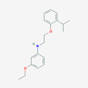 molecular formula C19H25NO2 B1437552 3-乙氧基-N-[2-(2-异丙氧苯氧)乙基]苯胺 CAS No. 1040684-90-9