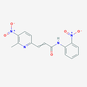 3-(6-Methyl-5-nitropyridin-2-yl)-N-(2-nitrophenyl)prop-2-enamide