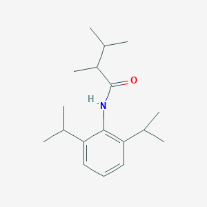 molecular formula C18H29NO B14375558 N-[2,6-Di(propan-2-yl)phenyl]-2,3-dimethylbutanamide CAS No. 90740-01-5