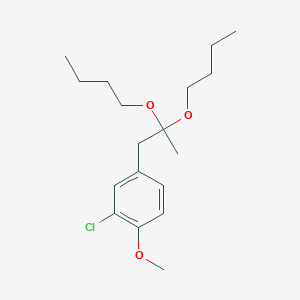 2-Chloro-4-(2,2-dibutoxypropyl)-1-methoxybenzene