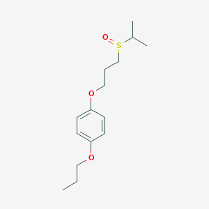 1-[3-(Propane-2-sulfinyl)propoxy]-4-propoxybenzene