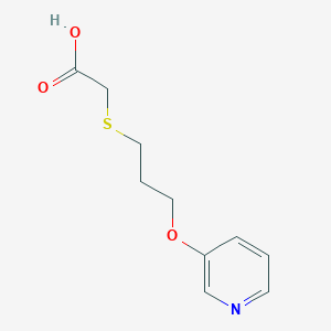 ({3-[(Pyridin-3-yl)oxy]propyl}sulfanyl)acetic acid