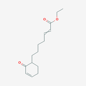 Ethyl 7-(2-oxocyclohex-3-EN-1-YL)hept-2-enoate