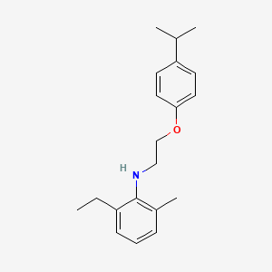 B1437567 2-Ethyl-N-[2-(4-isopropylphenoxy)ethyl]-6-methylaniline CAS No. 1040684-07-8