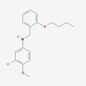 molecular formula C18H22ClNO2 B1437569 N-(2-丁氧基苄基)-3-氯-4-甲氧基苯胺 CAS No. 1040685-78-6