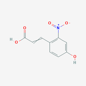 3-(4-Hydroxy-2-nitrophenyl)prop-2-enoic acid