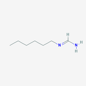 N'-hexylmethanimidamide