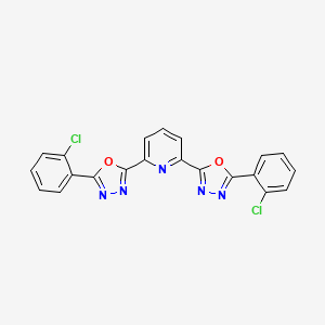 Pyridine, 2,6-bis[5-(2-chlorophenyl)-1,3,4-oxadiazol-2-yl]-