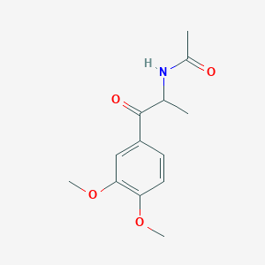 N-[1-(3,4-Dimethoxyphenyl)-1-oxopropan-2-yl]acetamide