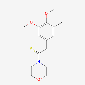 2-(3,4-Dimethoxy-5-methylphenyl)-1-(morpholin-4-yl)ethane-1-thione