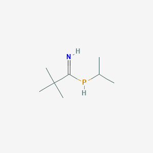 molecular formula C8H18NP B14375747 2,2-Dimethyl-1-[(propan-2-yl)phosphanyl]propan-1-imine CAS No. 89996-82-7