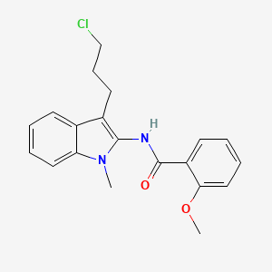 N-[3-(3-Chloropropyl)-1-methyl-1H-indol-2-yl]-2-methoxybenzamide