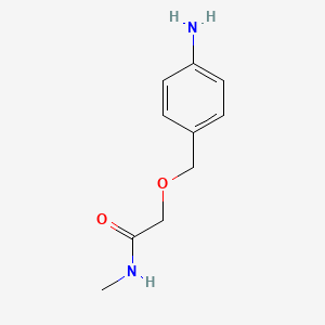 molecular formula C10H14N2O2 B1437578 2-((4-氨基苄基)氧基)-N-甲基乙酰胺 CAS No. 1020996-44-4