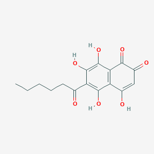 6-Hexanoyl-4,5,7,8-tetrahydroxynaphthalene-1,2-dione