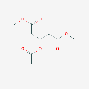 molecular formula C9H14O6 B14375811 Dimethyl 3-(acetyloxy)pentanedioate CAS No. 90613-44-8