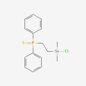 {2-[Chloro(dimethyl)stannyl]ethyl}(diphenyl)sulfanylidene-lambda~5~-phosphane