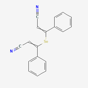 3-(2-Cyano-1-phenylethenyl)selanyl-3-phenylprop-2-enenitrile